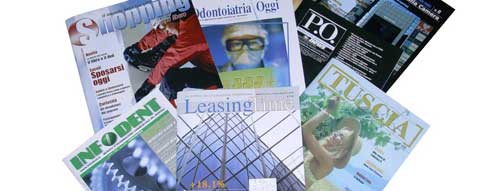 stampa riviste lazio: immagini di alcuni lavori effettuati